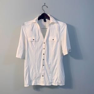 Bundle 5/$40 White House Black market collar blouse